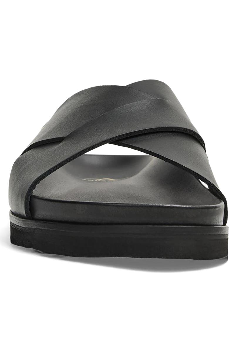 Aquatalia Bellini Weatherproof Slide Sandal, Alternate, color, Black Calf