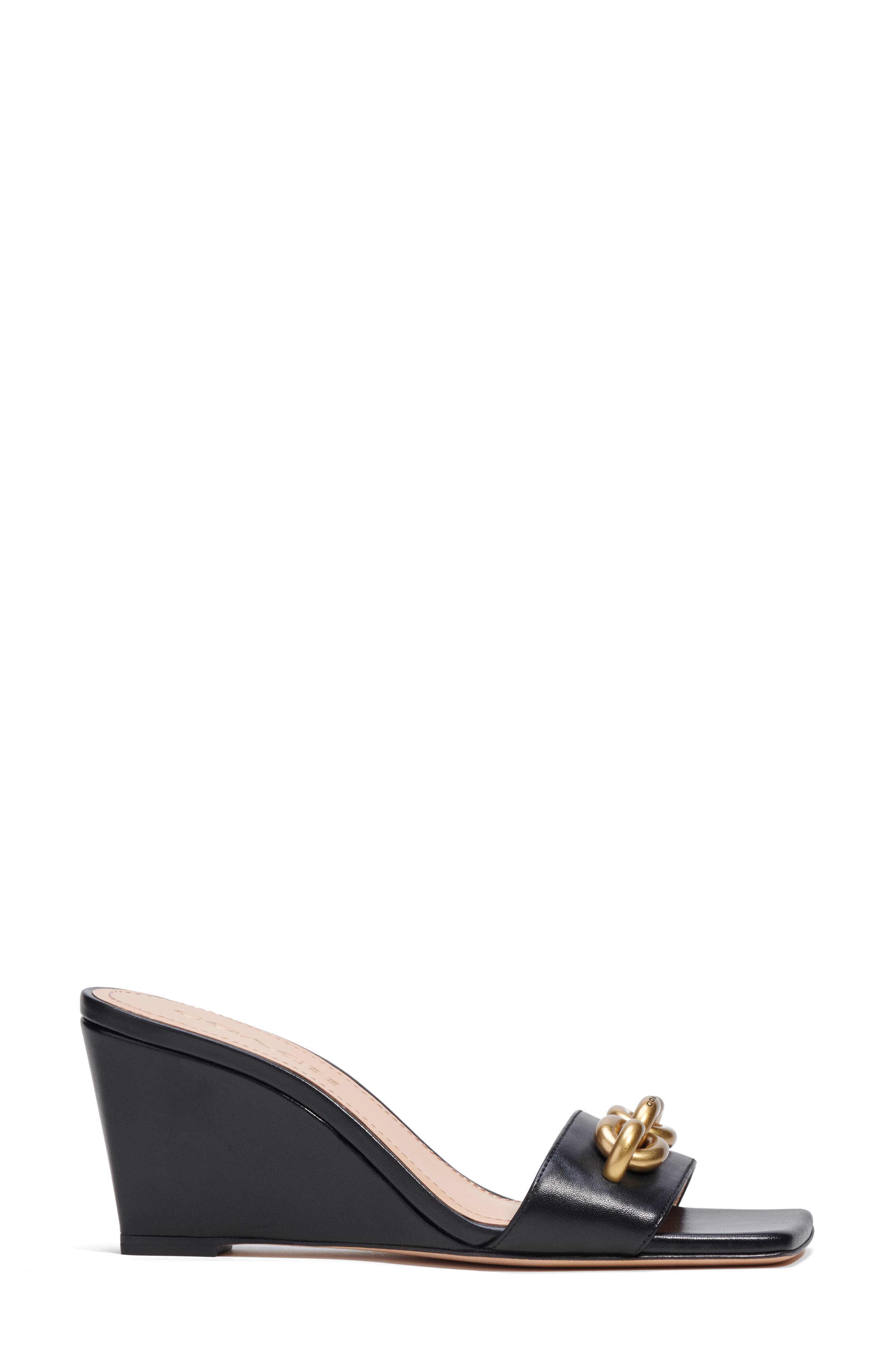COACH Elsie Chain Wedge Sandal, Alternate, color, 