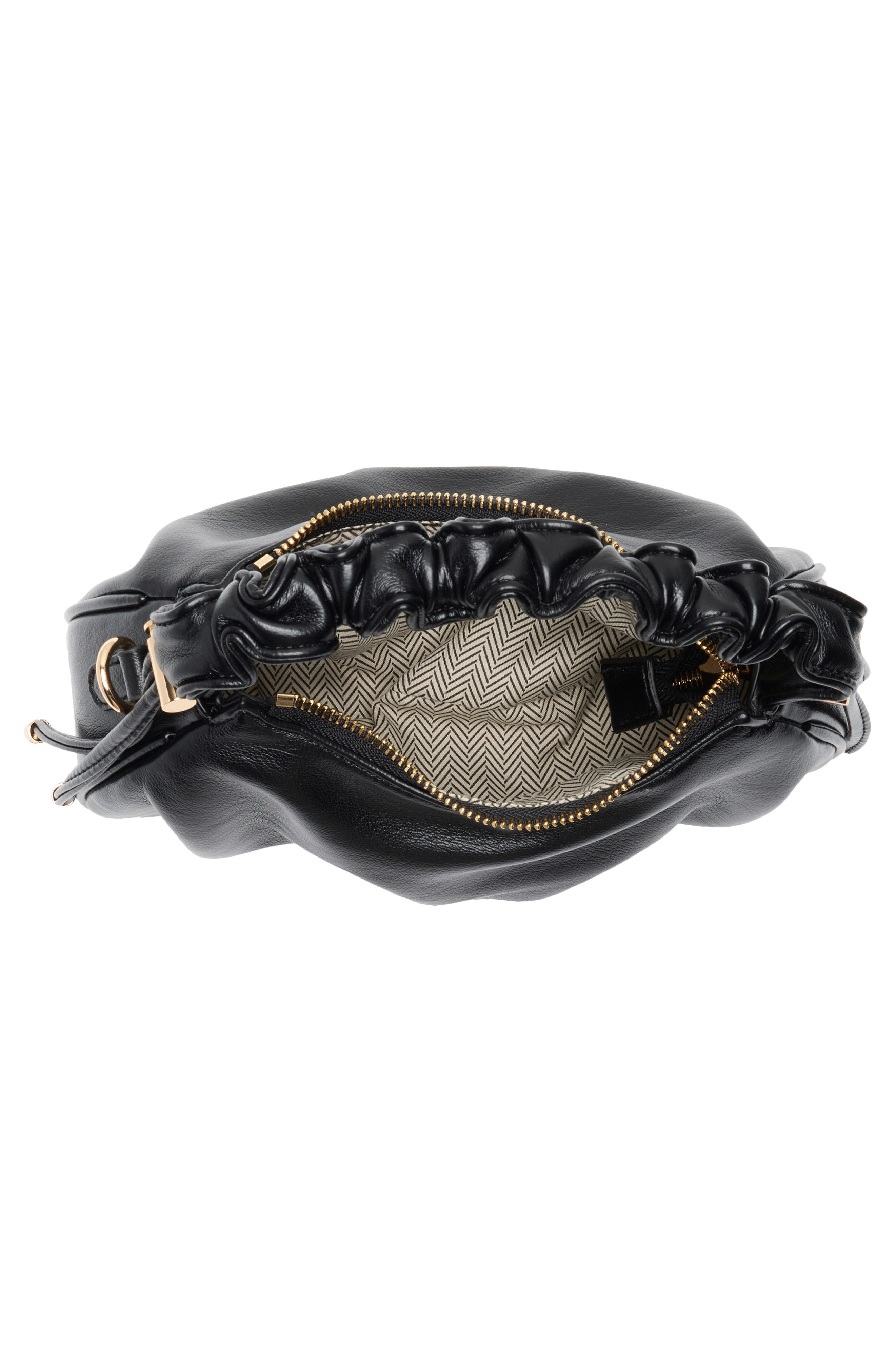 URBAN EXPRESSIONS HANDBAGS Scrunched Handle Crossbody Bag, Alternate, color, Black