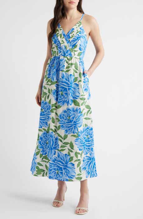 Floral Cotton Midi Dress