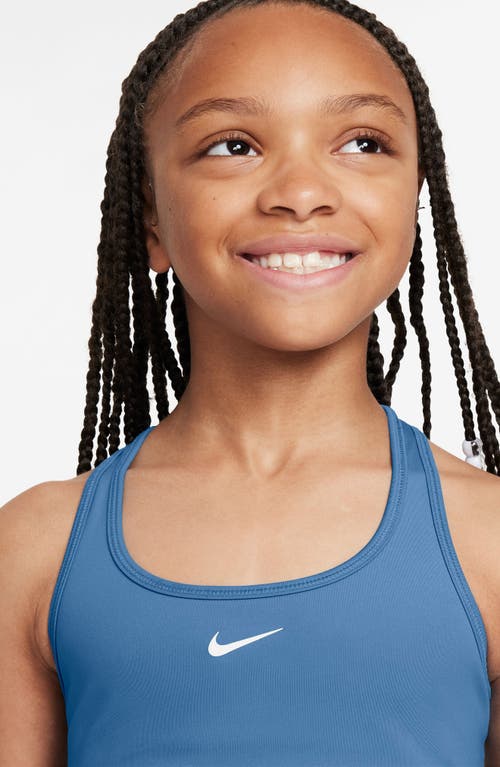 Nike Kids' Dri-fit Racerback Sports Bra In Blue