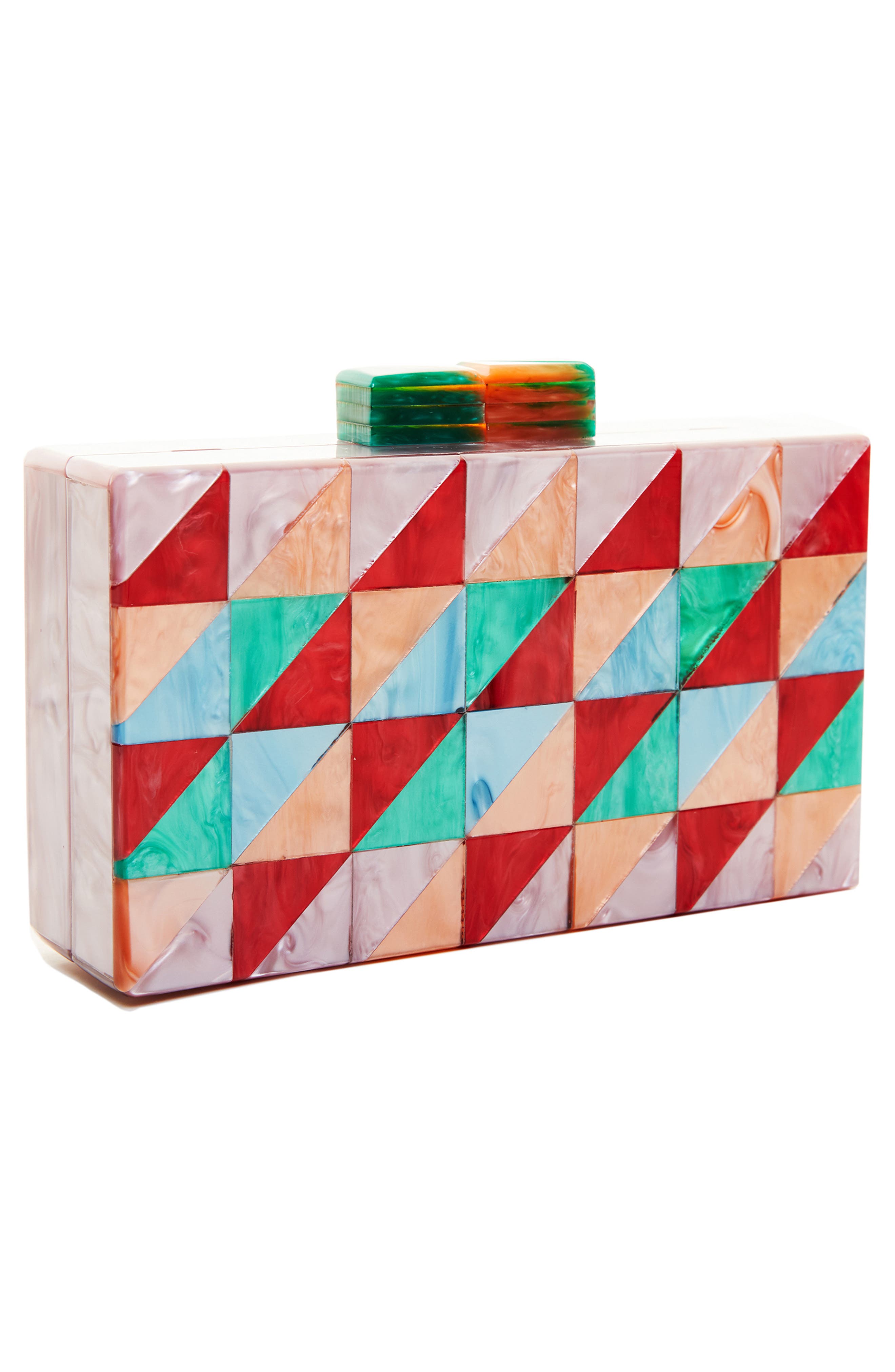 Like Dreams Geometric Box Clutch, Alternate, color, 