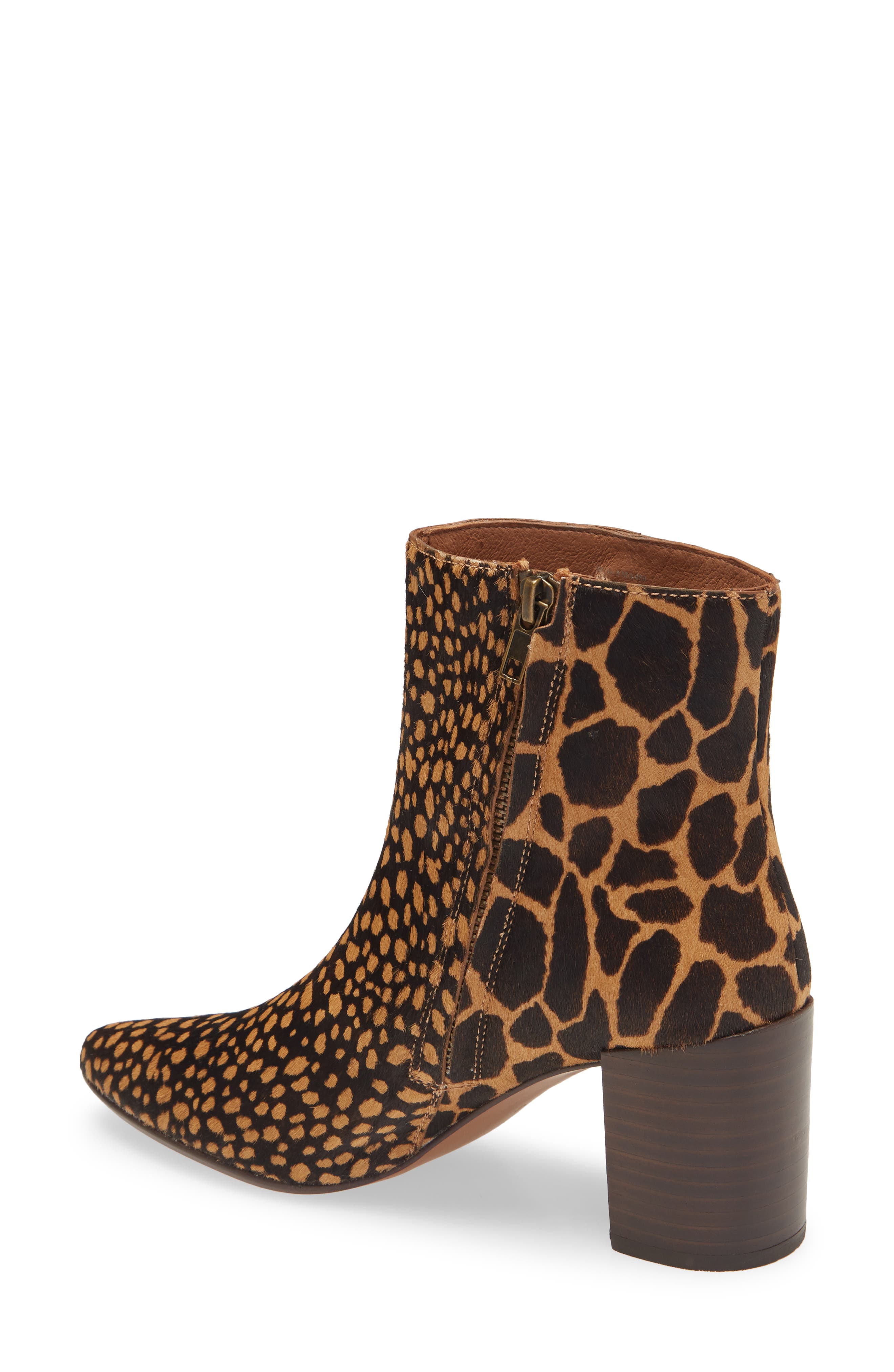 The Fiona Bootie, Alternate, color, TOFFEE MULTI CALF HAIR