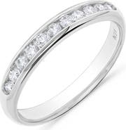 H.J. Namdar 14K White Gold Channel Set Round Diamond Band Ring - 0.25ct.