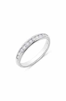 H.J. Namdar 14K White Gold Channel Set Round Diamond Band Ring - 0.25ct.