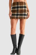 All in Favor Plaid Miniskirt