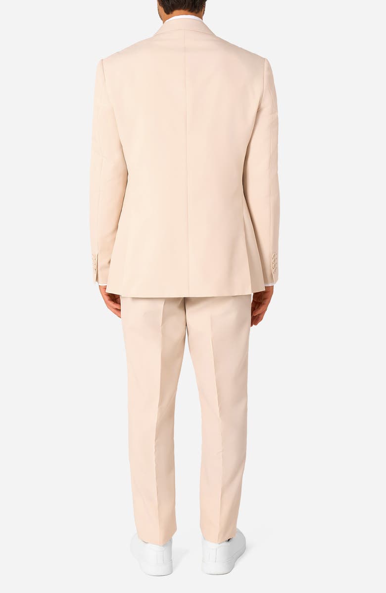 OppoSuits Dandy Sandy Slim Fit Two-Piece Suit & Tie Set, Alternate, color, Beige