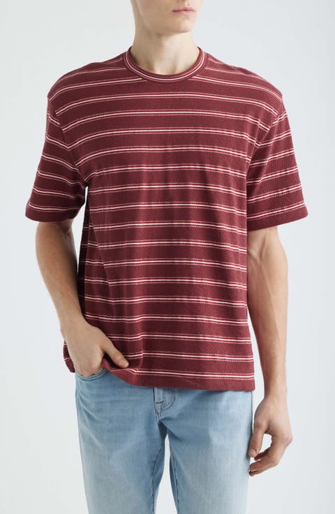Boxy Jacquard Stripe T-Shirt