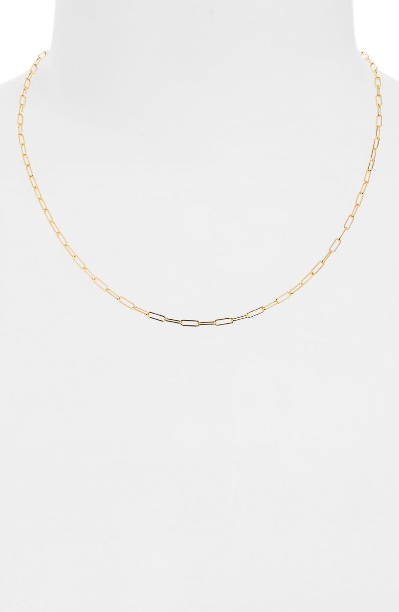 EF Collection Mini Lola Chain Necklace, Alternate, color, 14K Yellow Gold