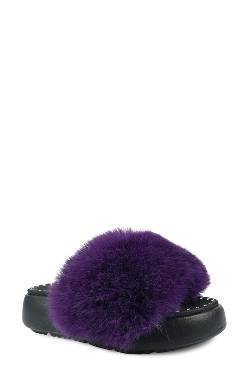 Shop Zigi Fabbi Faux Fur Platform Sandal