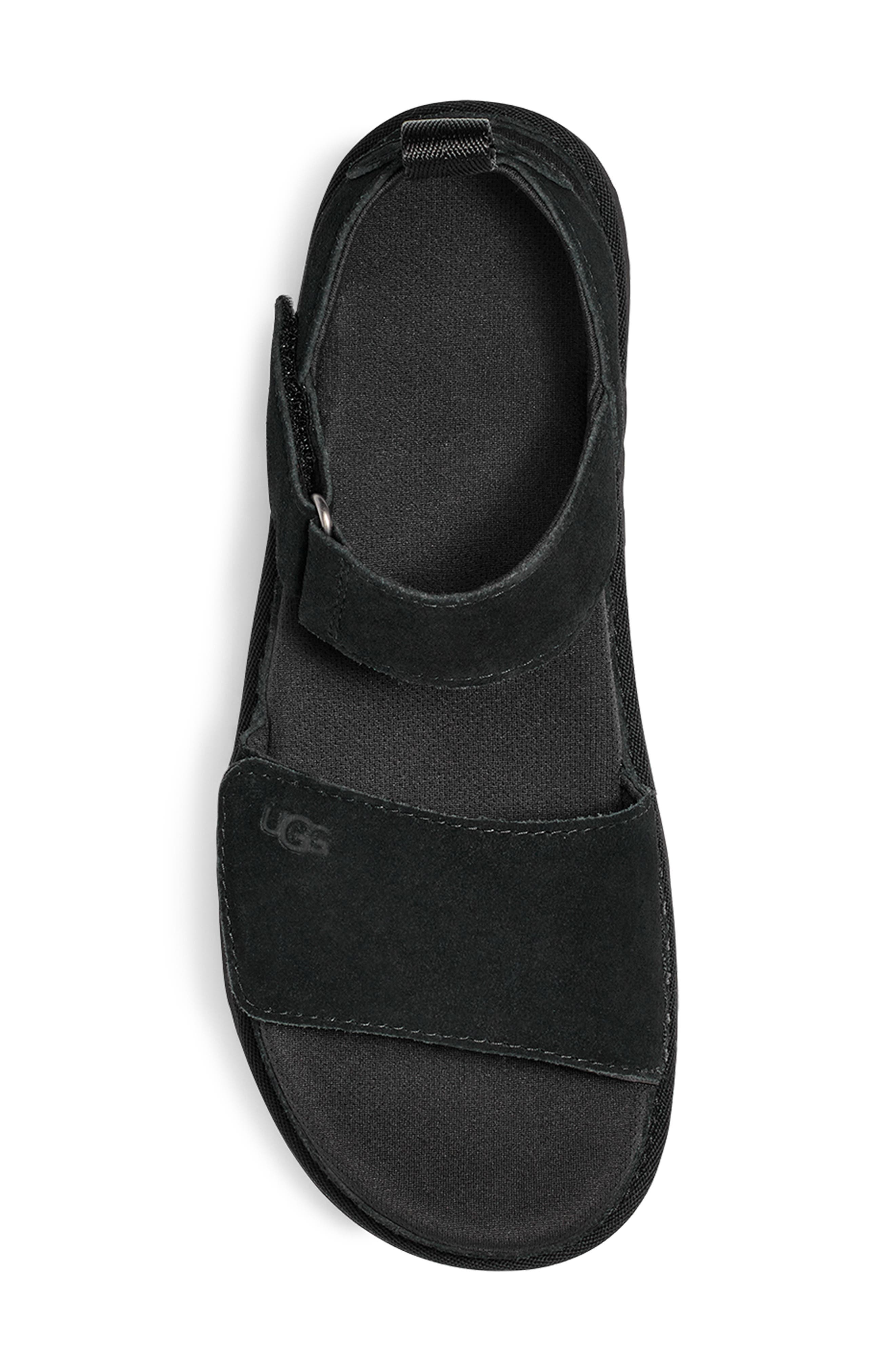 UGG<sup>®</sup> Goldenstar Platform Sandal, Alternate, color, Black