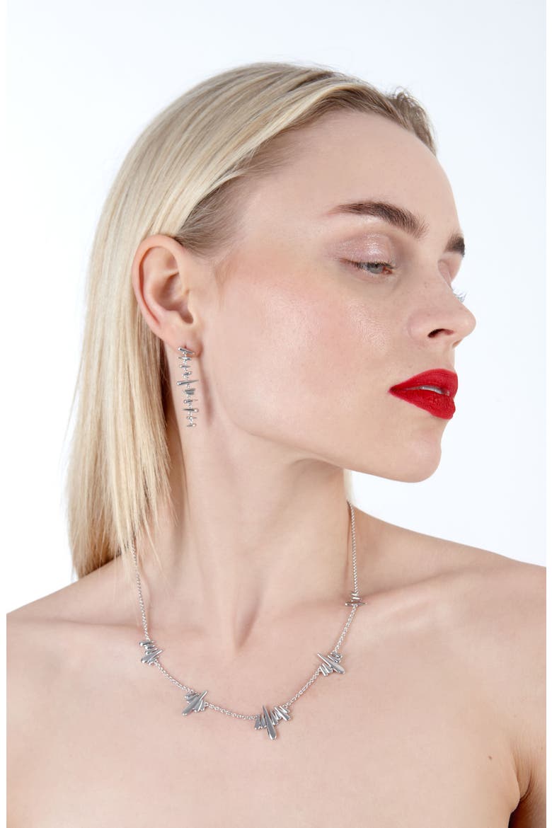 Shard Necklace, Alternate, color, Sterling Silver