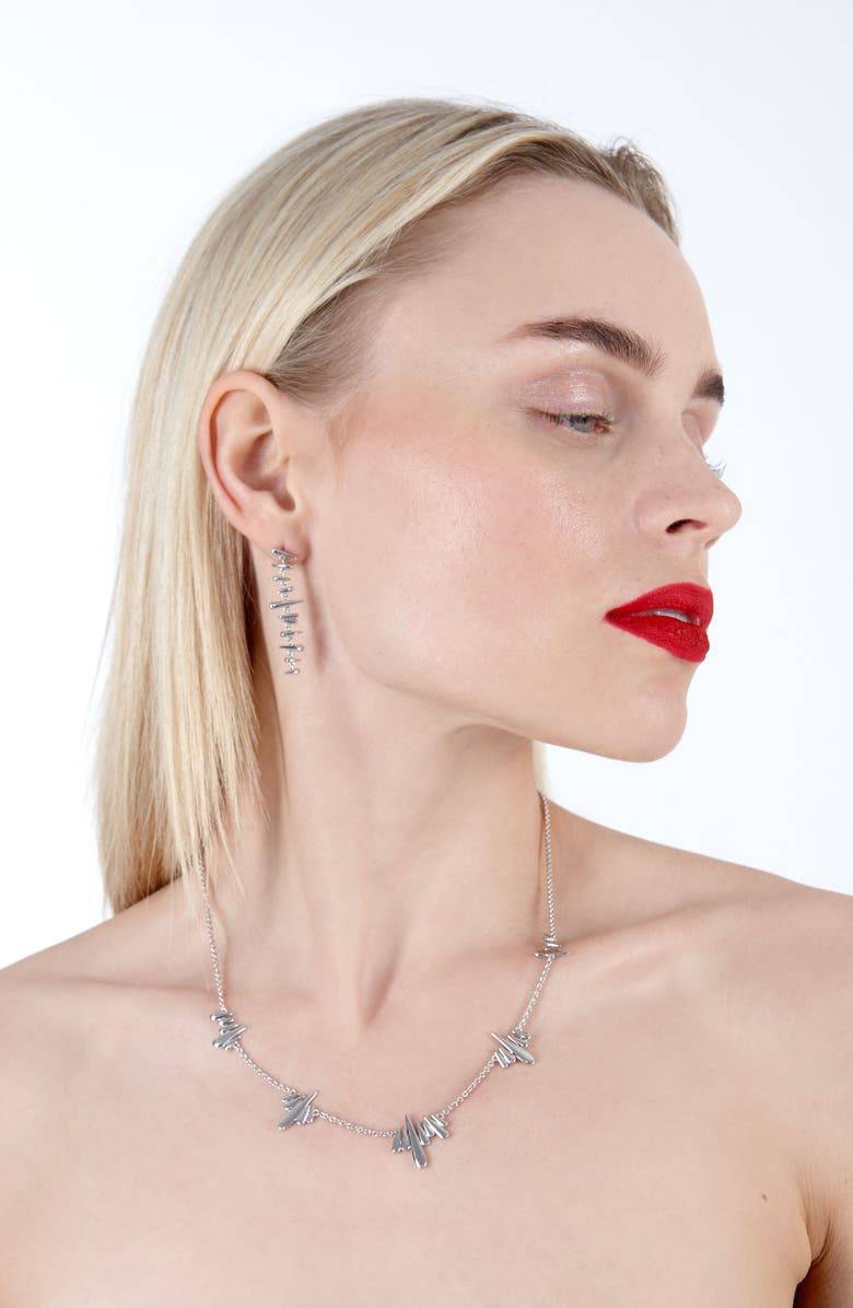 Lucy Quartermaine Shard Necklace, Alternate, color, Sterling Silver