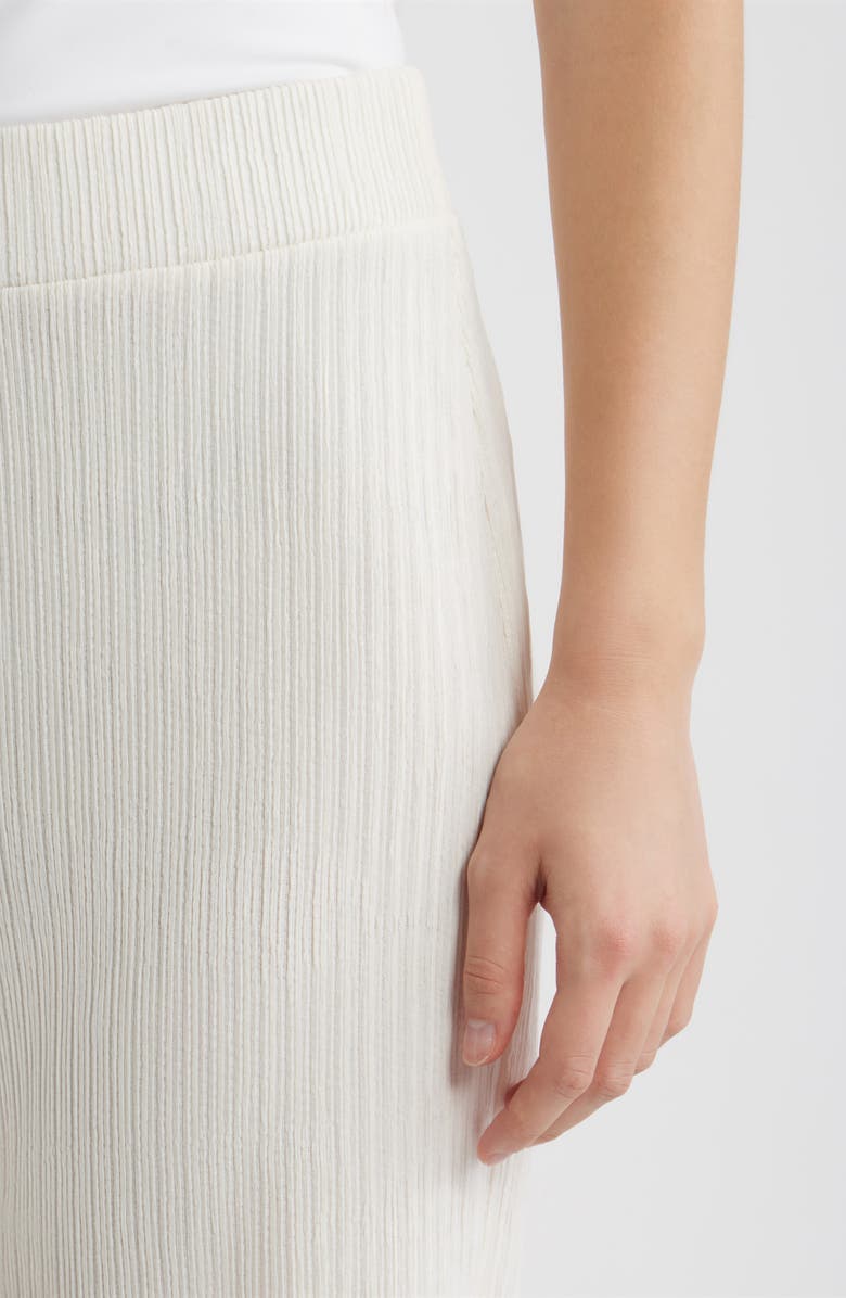 Anne Klein Pull-On Crop Wide Leg Pants, Alternate, color, White Dove