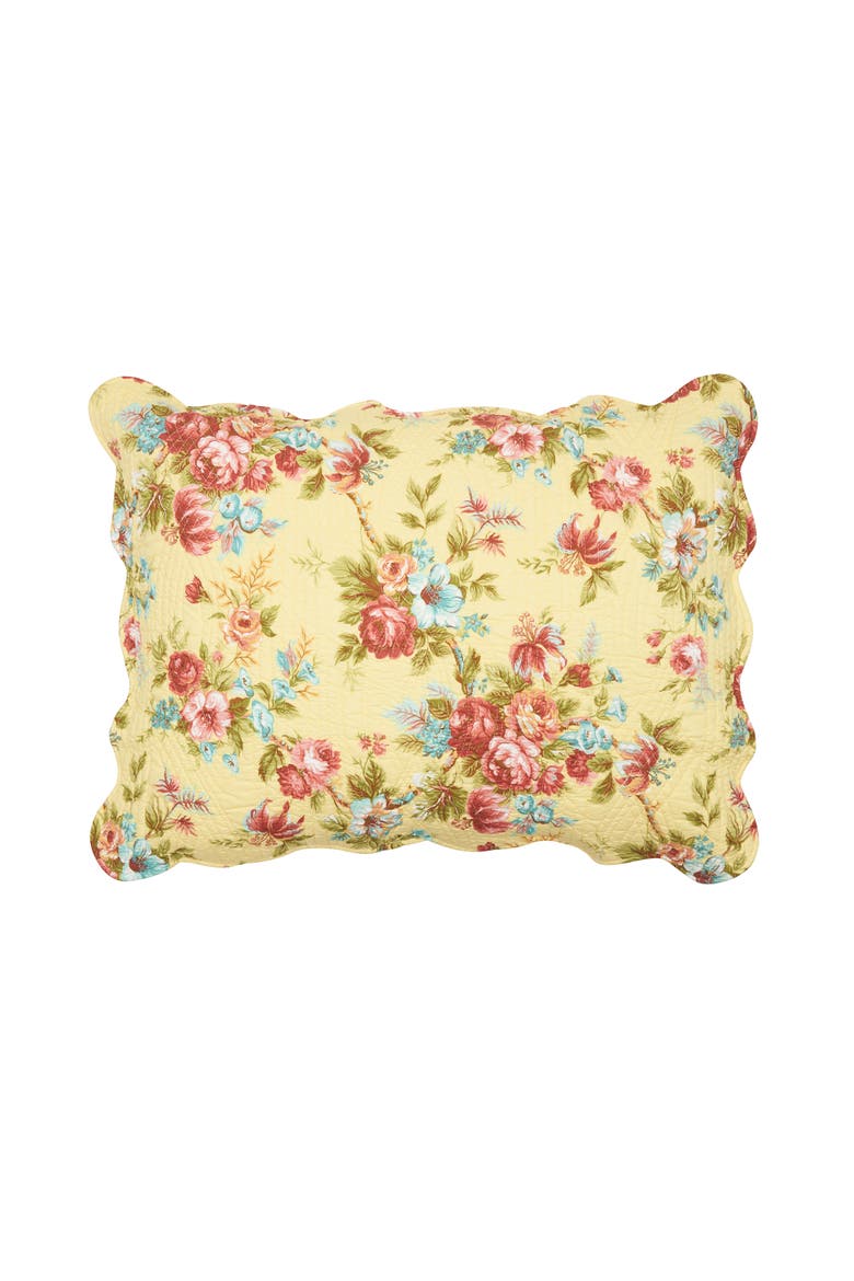 20" x 26" Rosemary Cotton Standard Sham - Machine Washable, Main, color, Yellow
