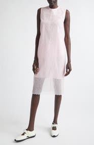 Cecilie Bahnsen Devin Windflower Embroidered Organza Sheath Dress