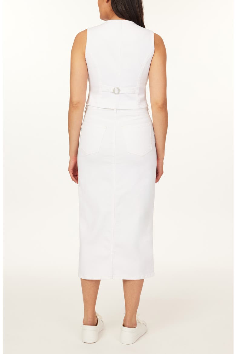 The Denim Crop Vest, Alternate, color, BLANC DE BLANC