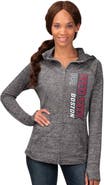 G-III 4HER BY CARL BANKS Women's G-III 4Her by Carl Banks  Heather Gray Boston Red Sox Defender Space Dye Raglan Full-Zip Hoodie