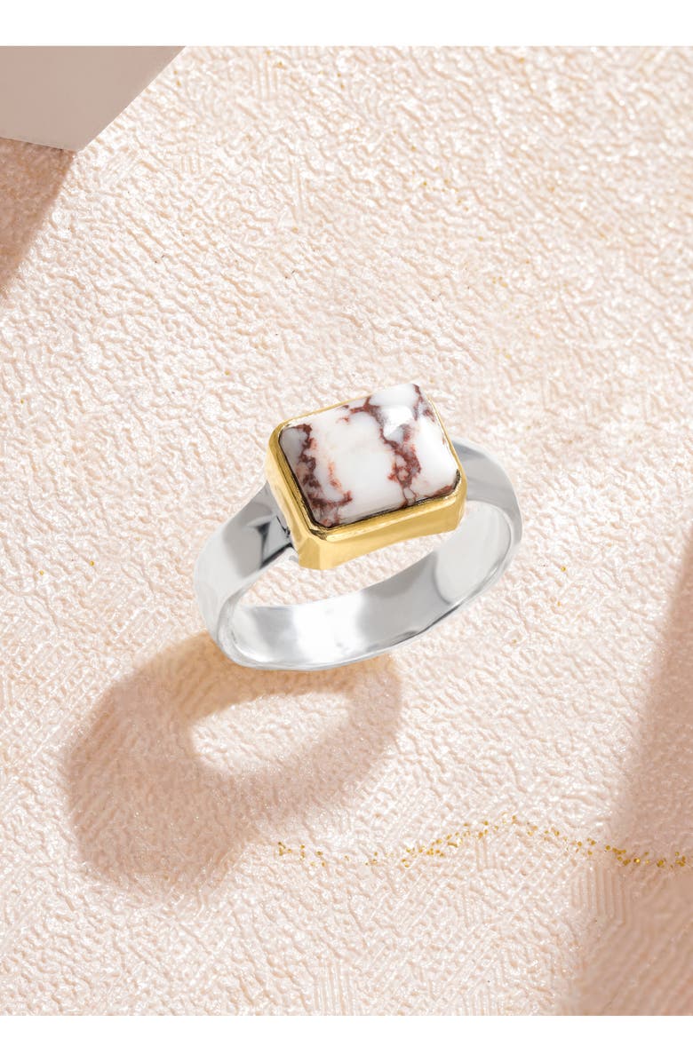 YS GEMS Dahlia Ring, Alternate, color, Brown