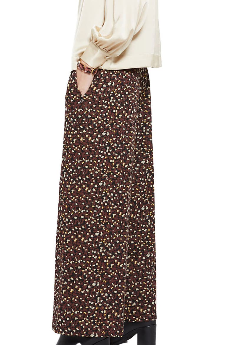 Soft Palazzo Pants, Alternate, color, Brown