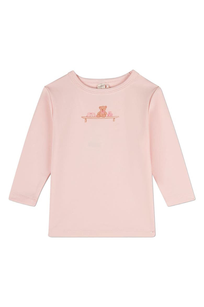 2 Piece Kids Bear On A Shelf Pajama Set, Alternate, color, Barely Pink