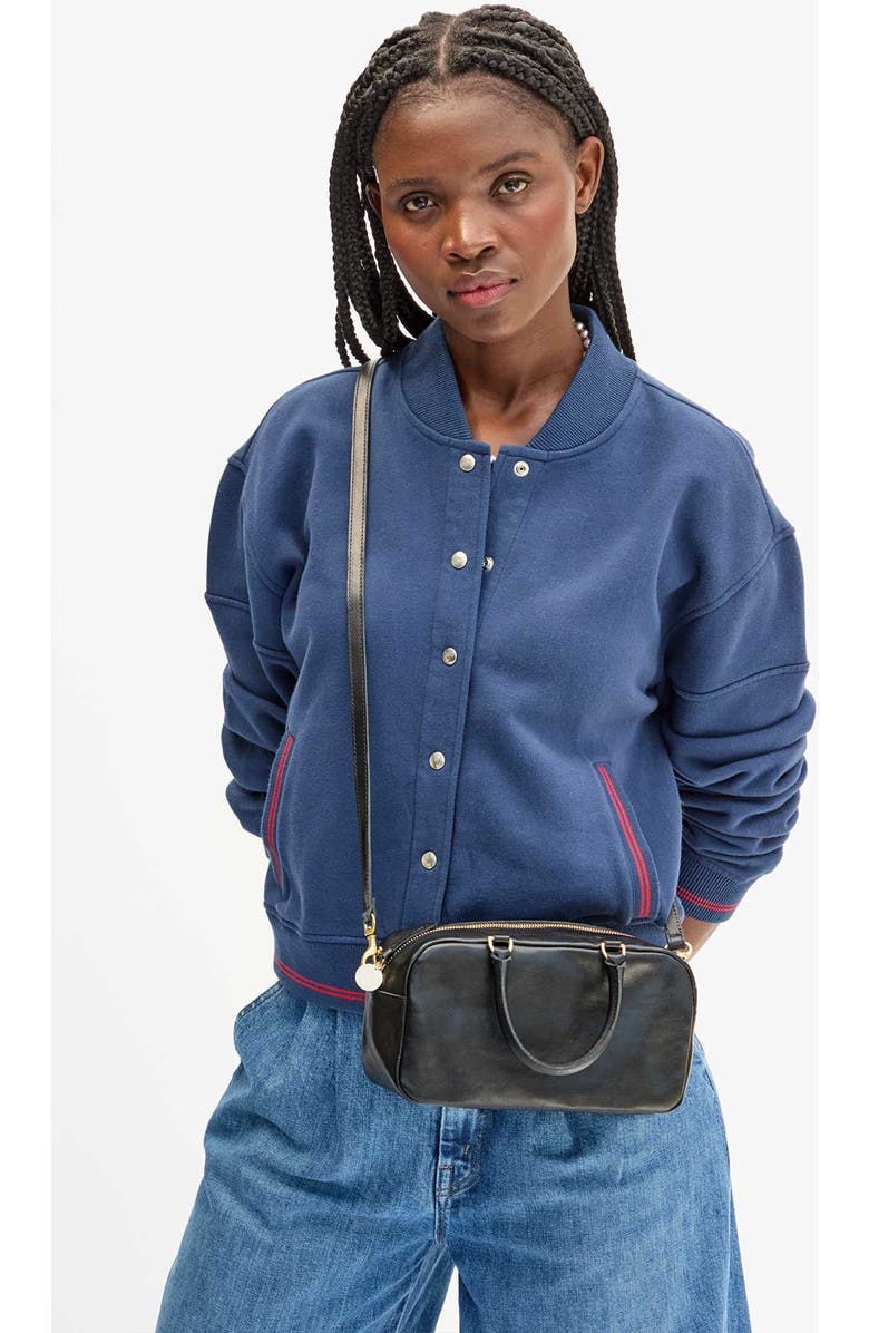 Clare V. Petite Claudine Leather Crossbody Bag, Alternate, color,