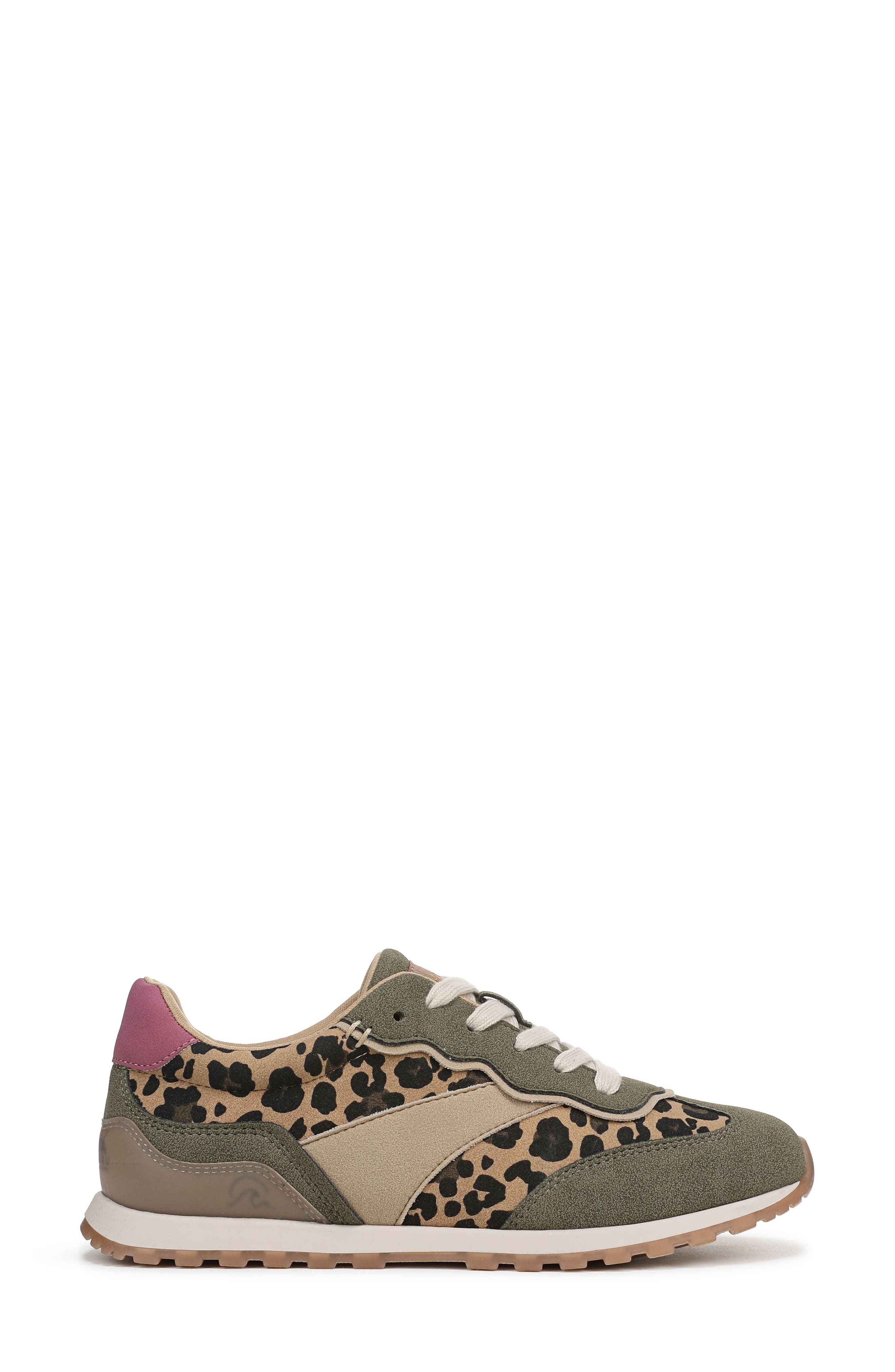 Blowfish Malibu Valley Sneaker, Alternate, color, Olive / Leopard Faux Suede