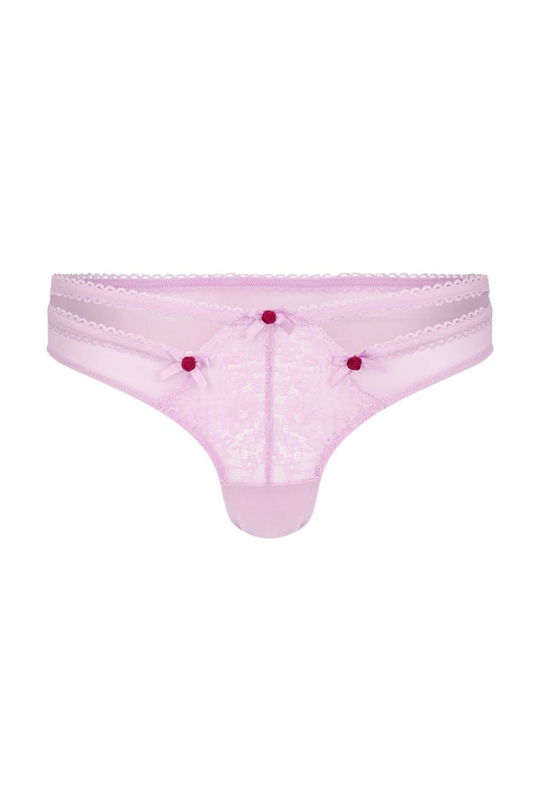 Aziza Brazilian Panties, Alternate, color, Medium purple