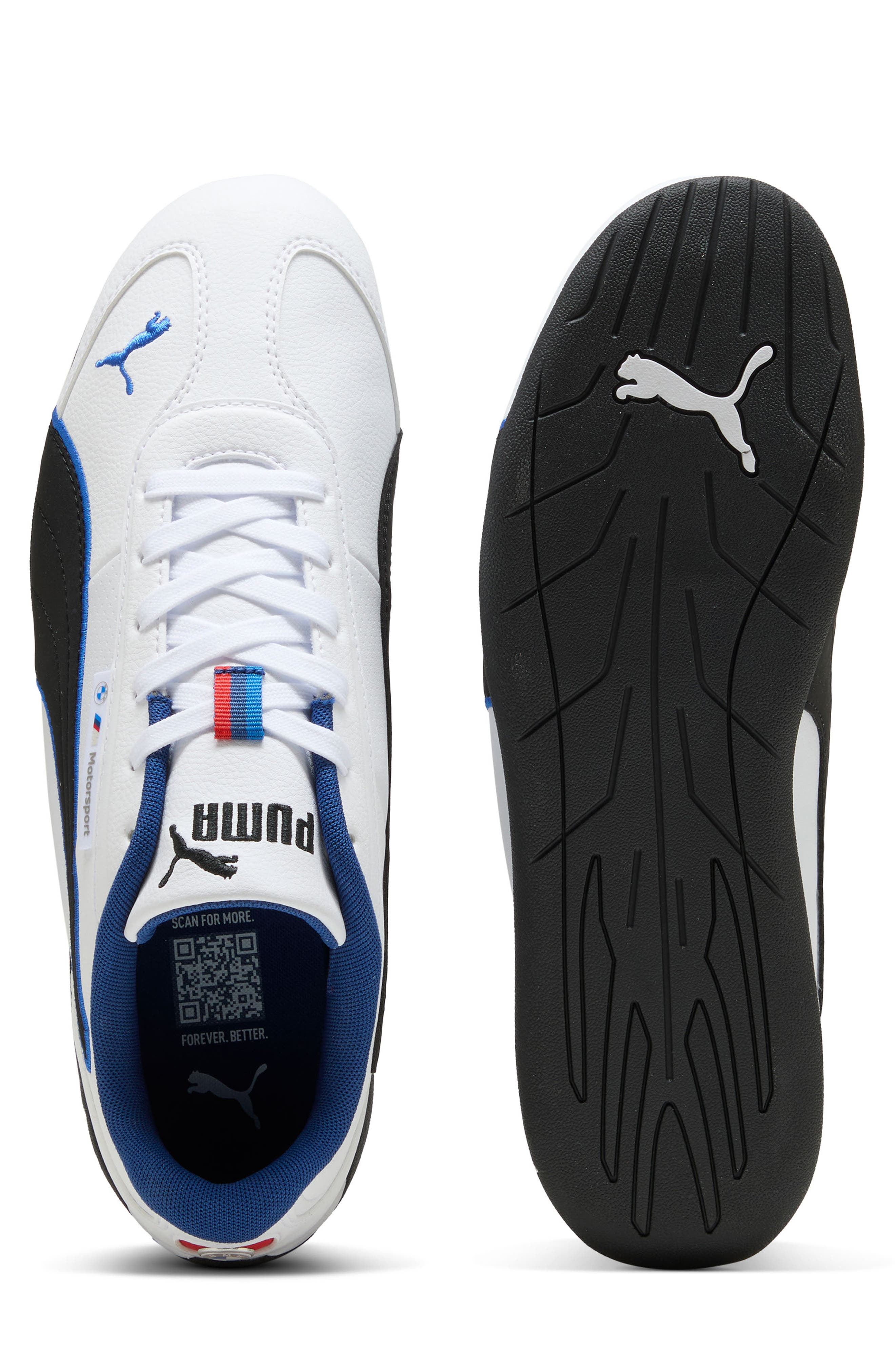 BMW M Motorsport Replicat-X Sneaker, Alternate, color, PUMA WHITE/ COOL COBALT