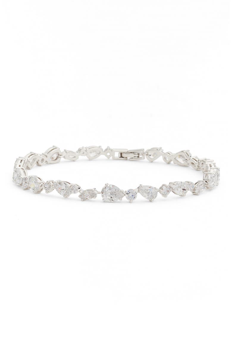 Ava Line Bracelet, Main, color, SILVER