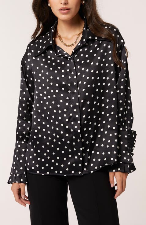 Antonia Silk Dots Blouse