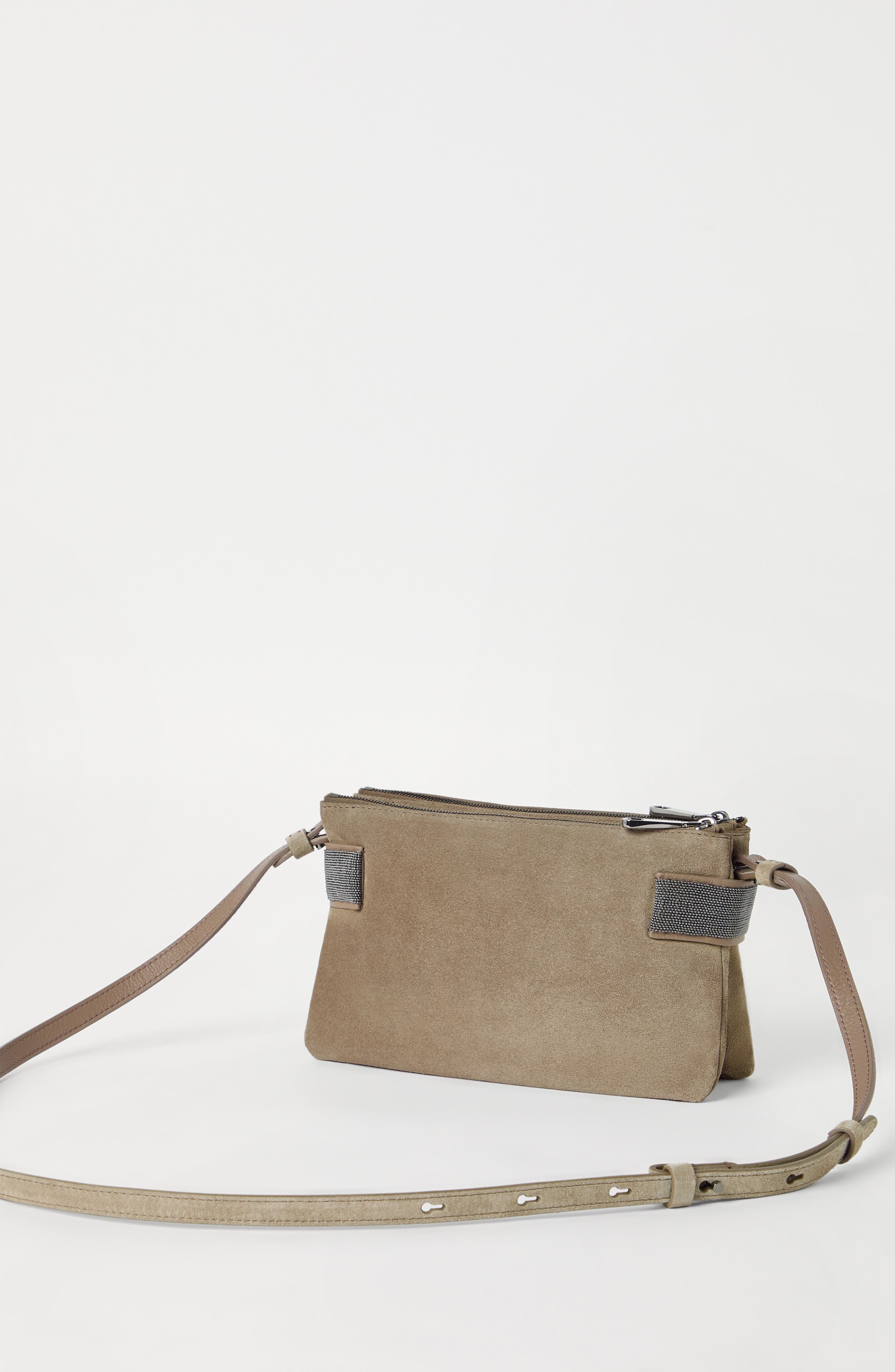 Brunello Cucinelli Essence mini shoulder bag, Alternate, color, Warm Beige