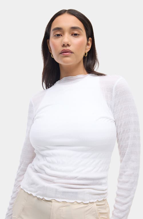 Halfdays Ynes Texture Top In White