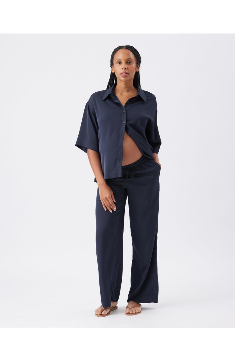 Ripe Maternity Tamara Satin Pull-On Pant, Alternate, color, 