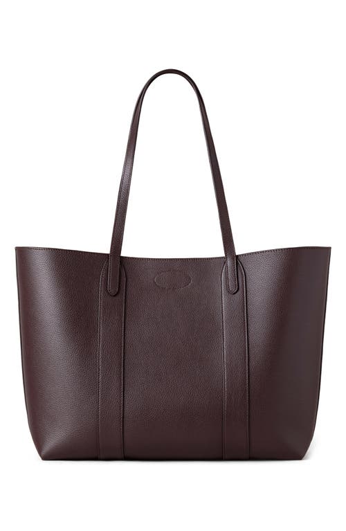 Mulberry Bayswater Small Bordeaux Tote Bag With Postmans Lock Closure In Leather Woman In Burgundy