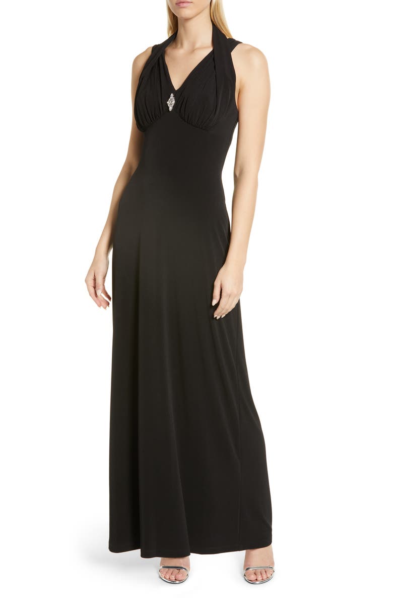 Connected Apparel Double Strap Gown, Main, color,