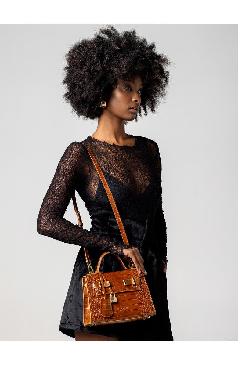 Teddy Blake Ava Croco 9", Alternate, color, Camel Brown