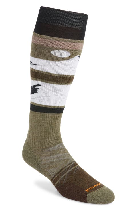 Ski Full Cushion Merino Wool Blend Over the Calf Socks
