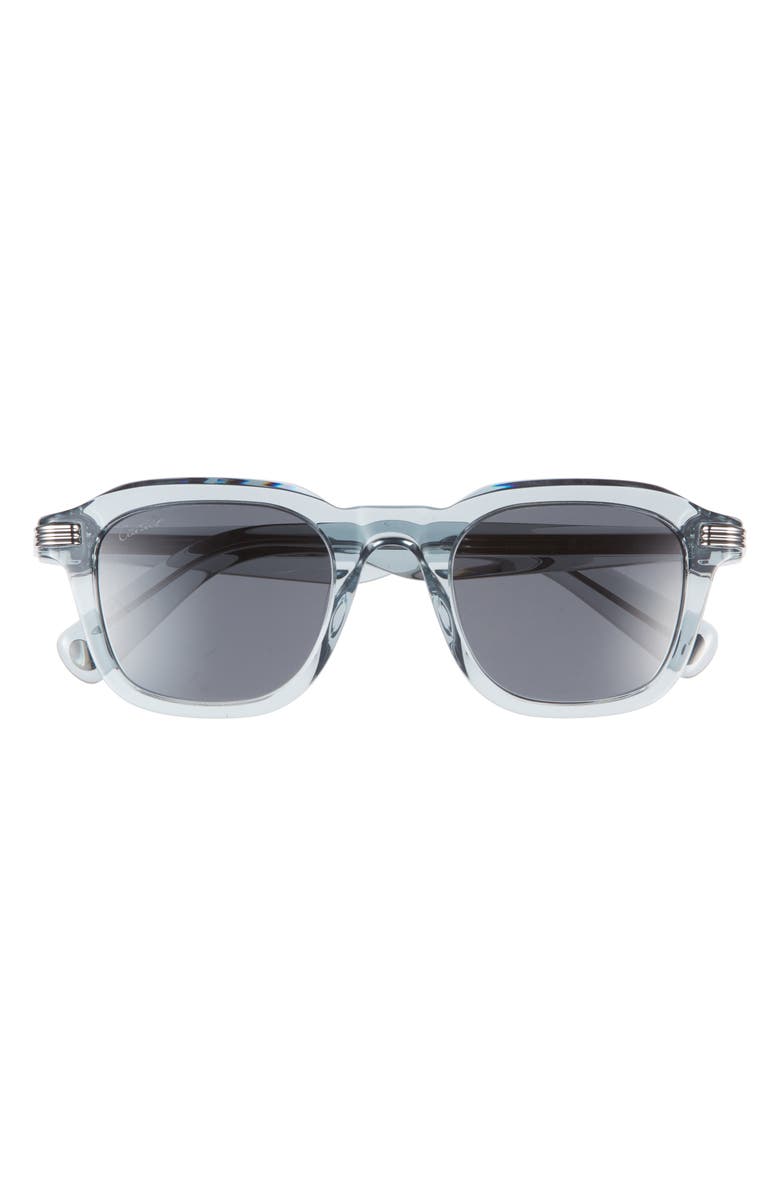 Cartier 58mm Navigator Sunglasses, Main, color, Light-Blue