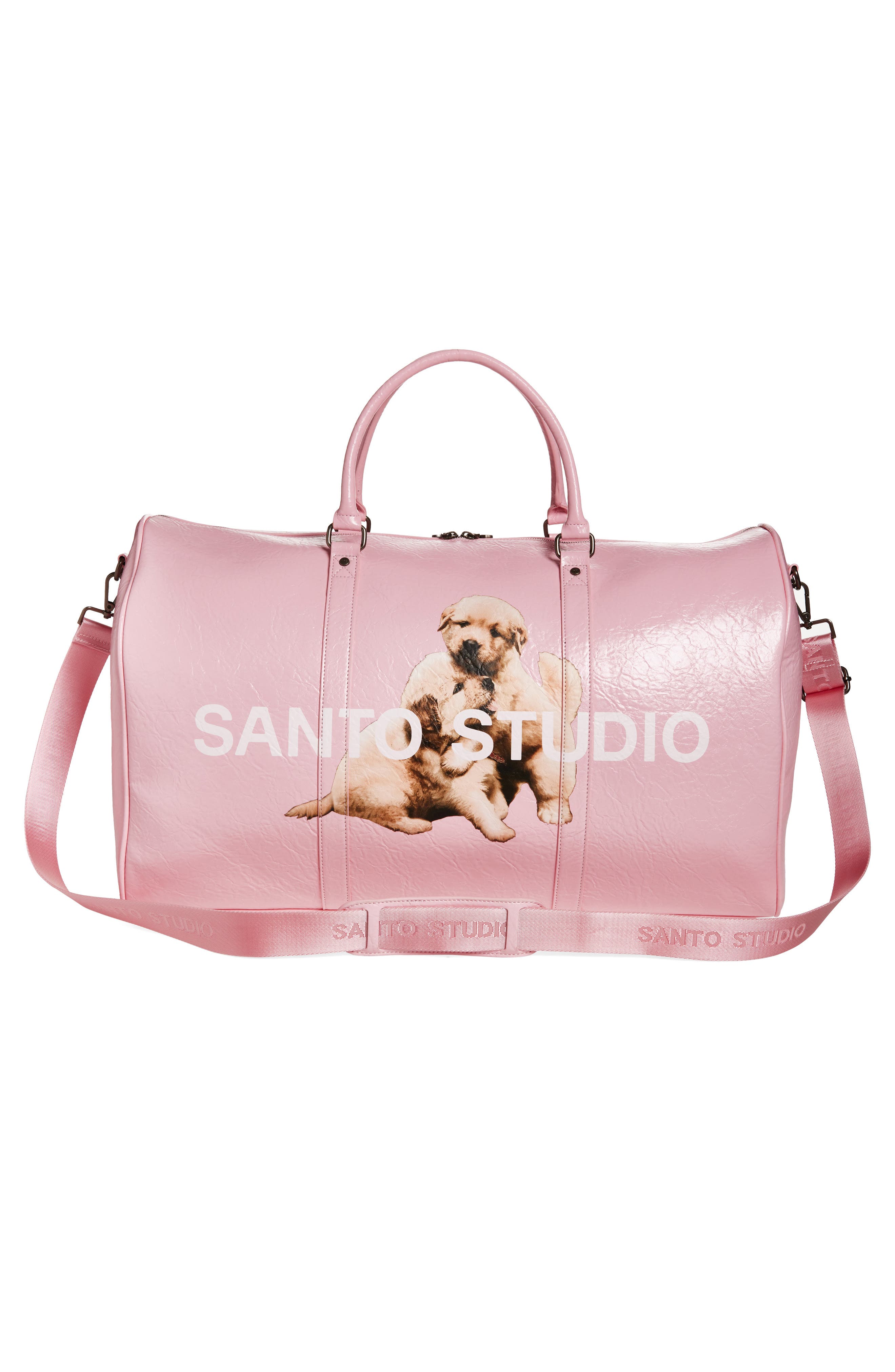SANTO STUDIO Chiquis Pink Duffel Bag, Alternate, color, Pink