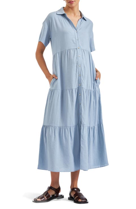 Macy Longline Linen Dress