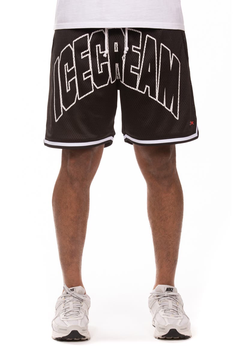 Dippin' Mesh Shorts, Main, color, BLACK