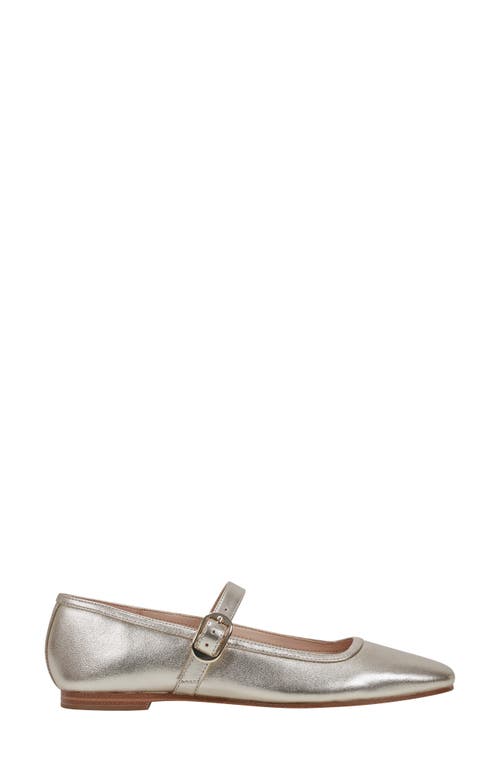 Marc Fisher Ltd Garissa Mary Jane Flat In Gold