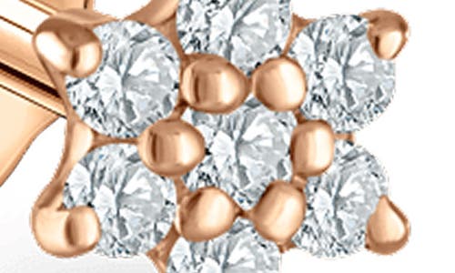 Maria Tash Diamond Flower Single Stud Earring In Gold