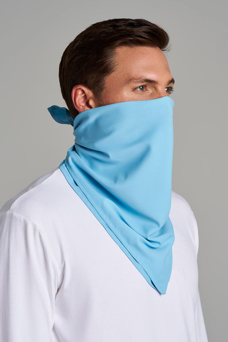 Grassi Lightweight Sun Bandana, UPF 50+ Sun Protection, Alternate, color, Arctic Blue