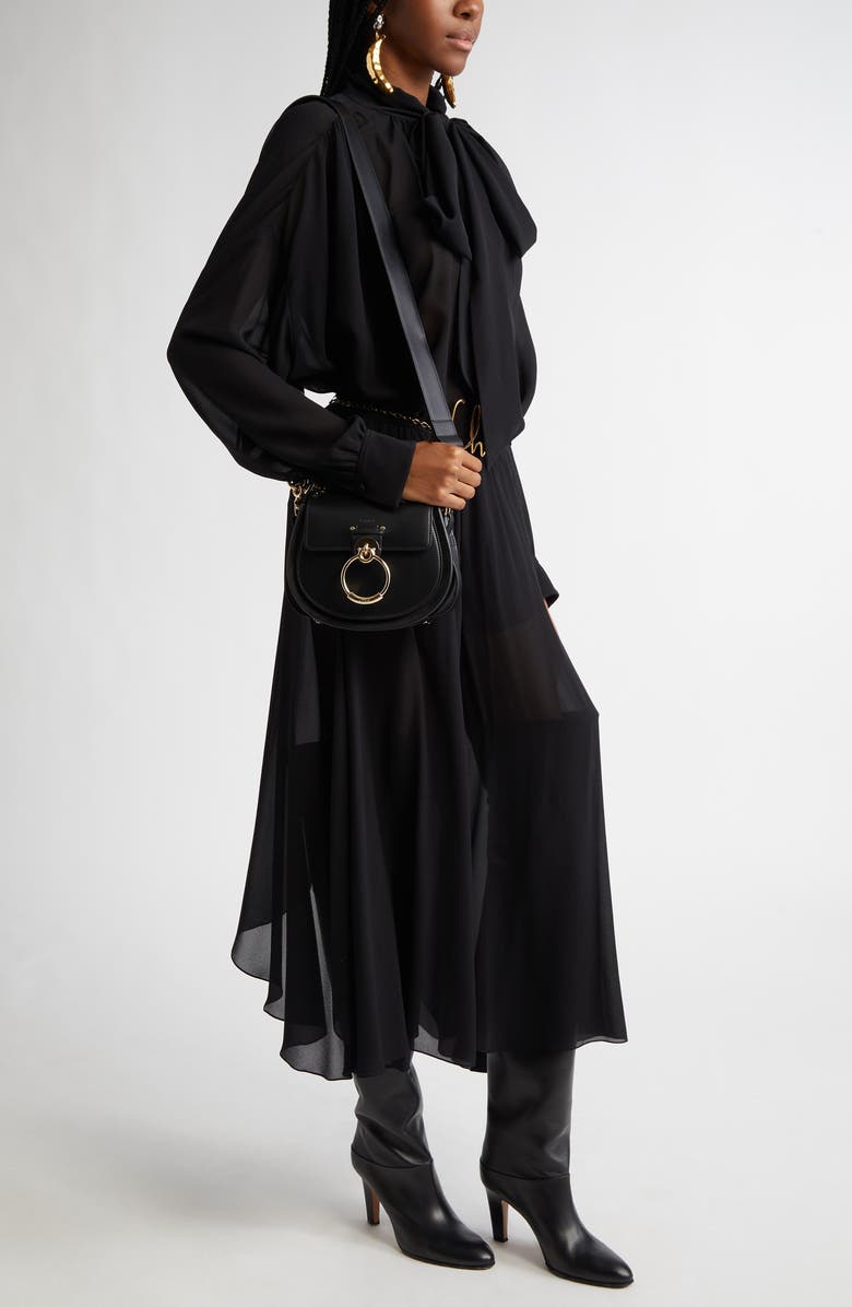 Chloé Small Tess Leather Crossbody Bag, Alternate, color,