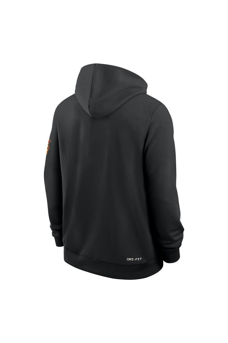 Men's Nike Black USC Trojans 2026 Sideline Standard Issue Dri-FIT Hoodie, Alternate, color, Black