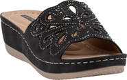 GOOD CHOICE NEW YORK Izzy Embellished Wedge Sandal