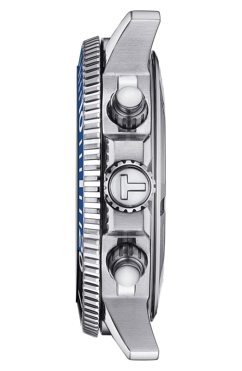 Tissot Seastar 1000 Chronograph Bracelet Watch, 45.5mm, Alternate, color, Black