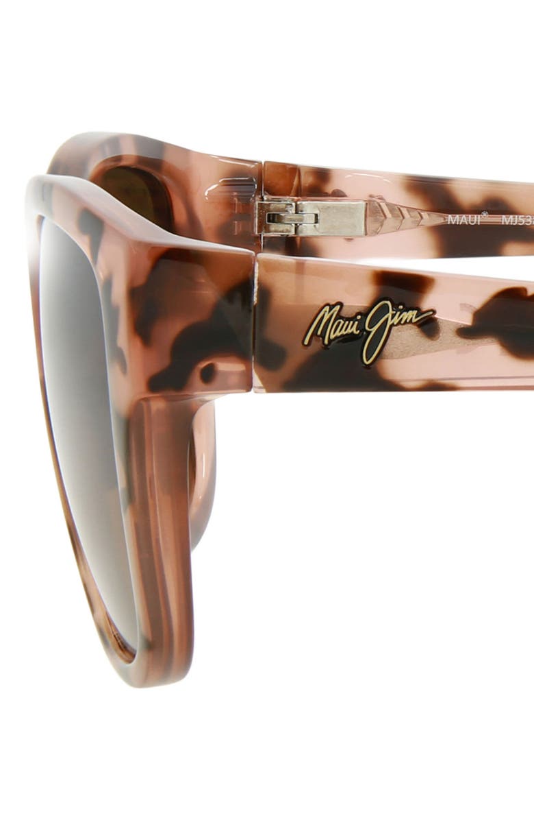 Maui Jim Hanapaa 53mm Gradient Polarized Rectangular Sunglasses, Alternate, color, 